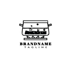 boiling water logo icon cute template illustration