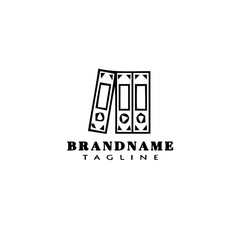 document folder logo template icon design illustration