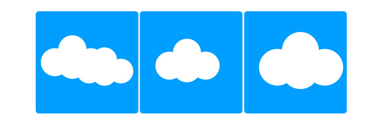 vector design cloud icon set.
