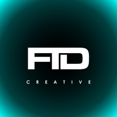 FTD Letter Initial Logo Design Template Vector Illustration