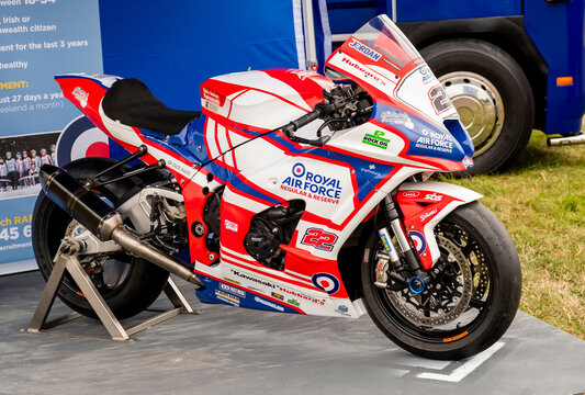RAF Reserves sponsored superbike ridden by Ryan Vickers in the 2021 British Superbike Series