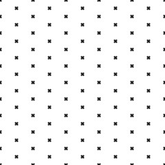Square seamless background pattern from black adhesive plaster symbols. The pattern is evenly filled. Vector illustration on white background