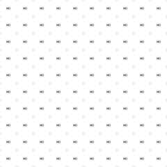 Square seamless background pattern from geometric shapes are different sizes and opacity. The pattern is evenly filled with small black no symbols. Vector illustration on white background