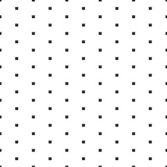 Square seamless background pattern from geometric shapes. The pattern is evenly filled with small black gift box with a question symbols. Vector illustration on white background