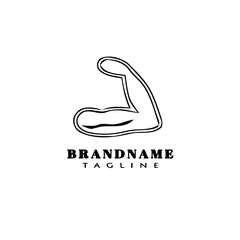 arm cartoon logo template icon design vector illustration
