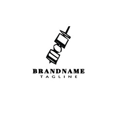 barbecue logo design template icon vector illustration