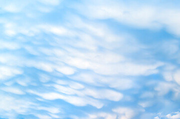 Mysterious stratocumulus clouds. Picture for weather forecast.