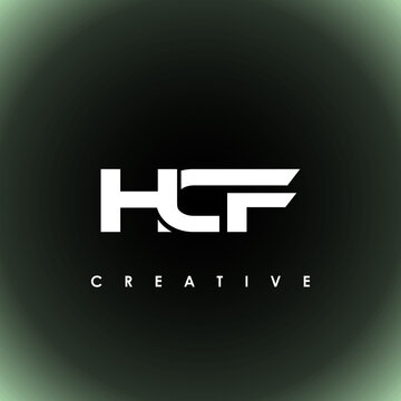 HCF Letter Initial Logo Design Template Vector Illustration