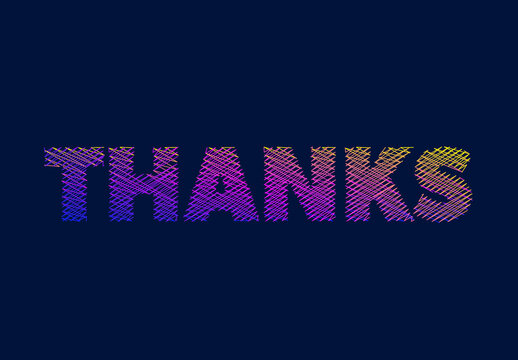 Multicoloured Scribble Text Effect
