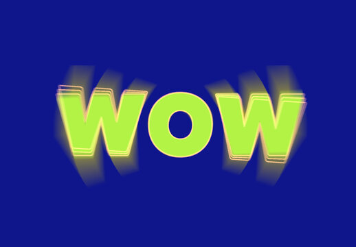 Blurred Twisting Text Effect