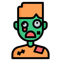 zombie Color line icon