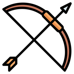 Archery Color line icon