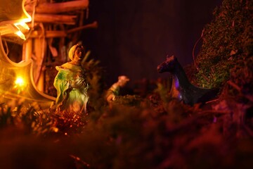 Adorno navide&ntilde;o - adorno de nacimiento - pastor de navidad - arreglo navide&ntilde;o - figura navide&ntilde;a - Nacimiento navide&ntilde;o