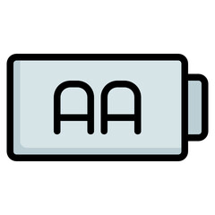 Obraz premium battery Color line icon