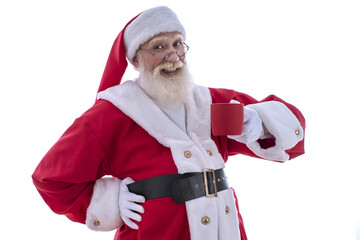 Joyful character for winter christmas season advertising