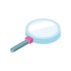 isometric magnifying glass