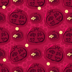 Shana tova pomegranate pattern 8