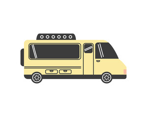 yellow camper car