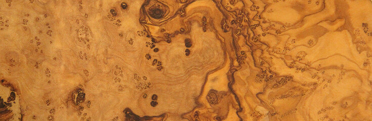 Natural olive wood with beautiful wood grain may used as background