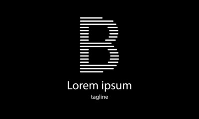 Premium vector B letter simple minimalist logo design template © Imchune Studio