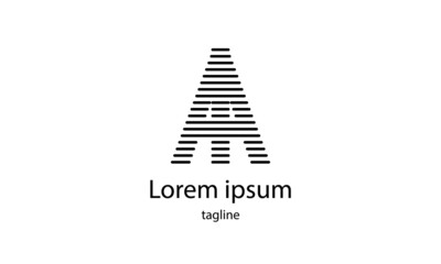 Premium vector alphabet letter simple minimalist logo design template
