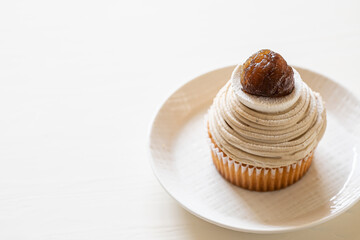 ケーキのモンブラン　栗のスイーツ