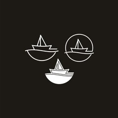  ship logo designs  Vector Image