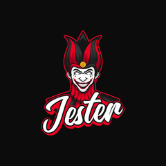 Illustration of Jester Clown Mascot