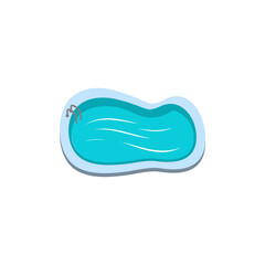 Swimming pool icon design template illustration