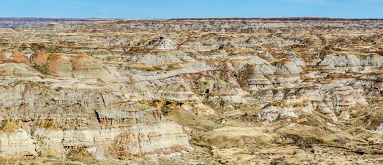Alberta badlands, panoramic view