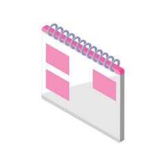 isometric calendar plan