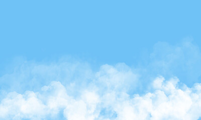 Sky with beautiful clouds. Cloud background. Blue cloud texture background. White Clouds on blue background