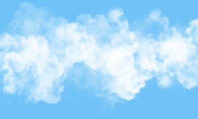 Sky with beautiful clouds. Cloud background. Blue cloud texture background. White Clouds on blue background