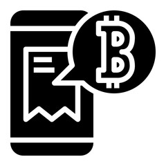 bitcoin glyph icon