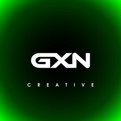 GXN Letter Initial Logo Design Template Vector Illustration