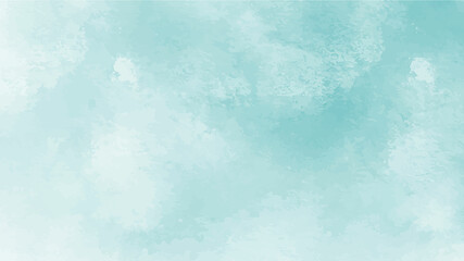 Hand painted watercolor sky and clouds, abstract watercolor background, vector illustration