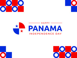 Obraz premium 3 november panama independence day background vector image.
