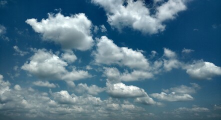 Clouds in a blue sky