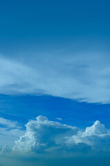 blue sky with clouds background, summer time, beautiful sky
