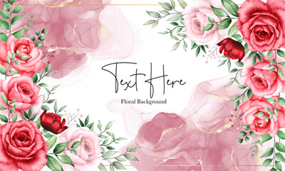 Romantic floral background maroon flower