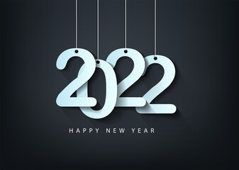 Happy new year 2022 - year of the Tiger. Lunar New Year banner design template.