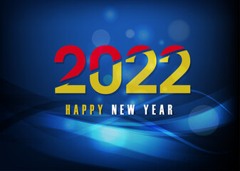 Happy new year 2022 - year of the Tiger. Lunar New Year banner design template.
