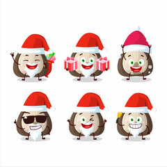 Santa Claus emoticons with manchurian walnut cartoon character