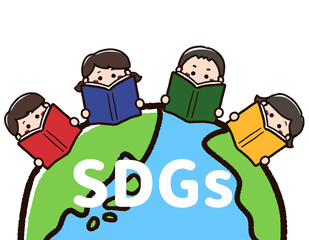 SDGsについて学ぶ子供たち