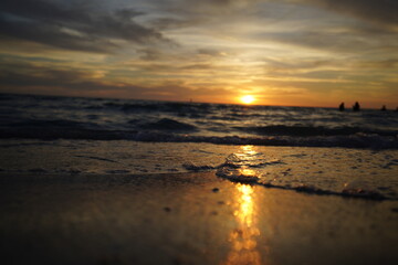 Obraz premium sunset on the beach