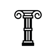 Black solid icon for columns