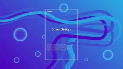 Dreamy blue and purple abstract liquid shapes (EPS10 vector). Perfect for cosmetic branding, creative packaging, and modern designs - fully customizable colors and compositions