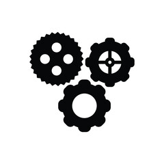 Black solid icon for mechanisms