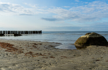 View to the baltics sea from the german village Timmendorf