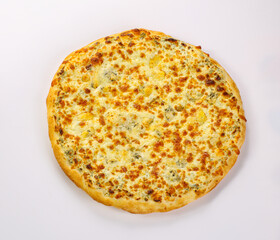 Italian traditional Pizza four cheeses